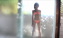 Very Skinny Asian Girl In Sexy Bikini