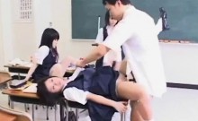 Hypnotized Asian Schoolgirls Get Cum!