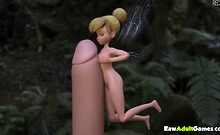 Tinker Bell playing around with big dick
