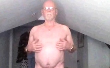 grandpa is naked