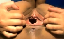 Jennifer shows some real good pussy gapes