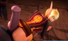 3D Characters from Video Games Gets a Huge Fat Dick