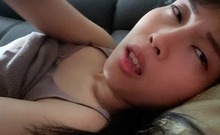 Asian Shemale Solo Masturbation