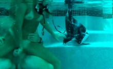 Bareback Daddy and Daughter Underwater Sex