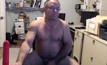 Simple Dady American masturbating Part 1 doing a Cam Show
