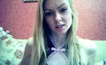 Blonde babe scarlet solo webcam