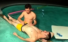 Men Gay Sexlocker Undie 4-way - Hot Tub Action