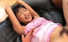 Hairy Japanese Pussy Getting Toyed With