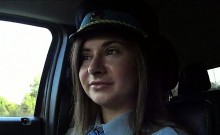 Policewoman Latoya Hitchhikes And Fucked